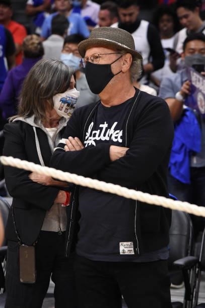 Actor, Billy Crystal attends the game between the Phoenix Suns and the LA Clippers during Game 6 of the Western Conference Finals of the 2021 NBA...