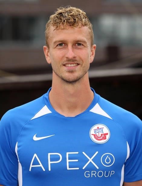Thomas Meissner of FC Hansa Rostock poses during the team presentation on July 1, 2021 in Wismar, Germany.