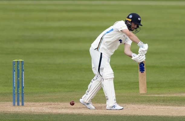 Adam Lyth of Yorkshire batting during day two of the LV= Insurance County Championship match between Northamptonshire and Yorkshire at The County...