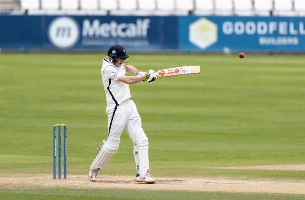 Harry Brook of Yorkshire batting during day three of the LV= Insurance County Championship match between Northamptonshire and Yorkshire at The County...