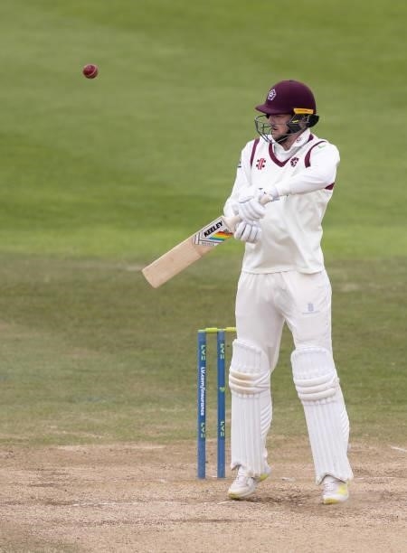 Tom Taylor of Northamptonshire batting during day three of the LV= Insurance County Championship match between Northamptonshire and Yorkshire at The...