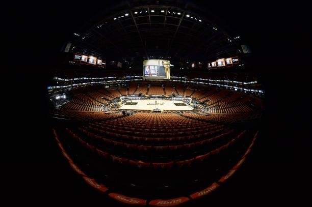 Generic image of Phoenix Suns Arena before the game between the Milwaukee Bucks and Phoenix Suns during Game One of the 2021 NBA Finals on July 6,...