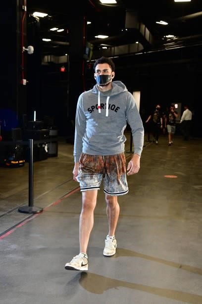 Abdel Nader of the Phoenix Suns arrives to the arena before the game against the Milwaukee Bucks during Game One of the 2021 NBA Finals on July 6,...