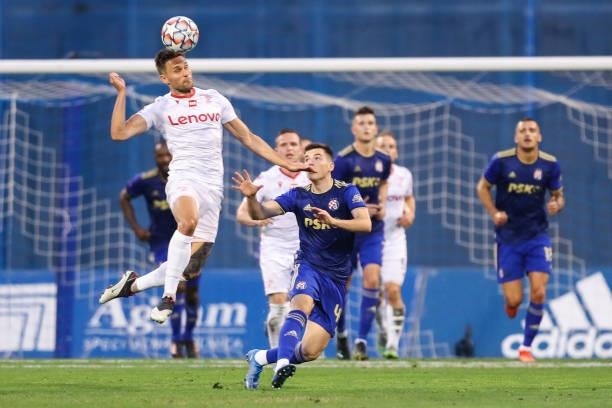 Haukur Pall Sigurdsson of Valur in action during UEFA Champions League First Qualifying Round match between GNK Dinamo Zagreb and Valur at Maksimir...