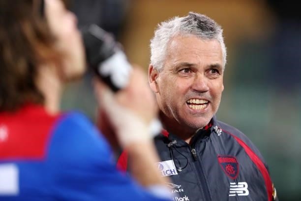 Mark Williams, Head of Development of the Demons during the 2021 AFL Round 17 match between the Port Adelaide Power and the Melbourne Demons at...