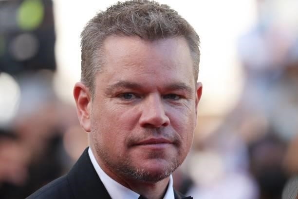 Actor Matt Damon arrives for the screening of the film "Stillwater