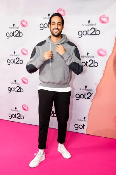 Sami Slimani during the got2b Make-up Launch Event at Michelberger Hotel on July 8, 2021 in Berlin, Germany.