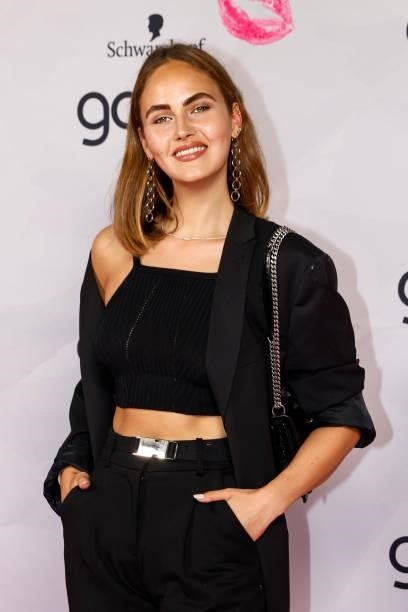 Elena Carriere during the got2b Make-up Launch Event at Michelberger Hotel on July 8, 2021 in Berlin, Germany.
