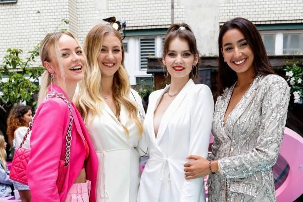 Elisa Schattenberg, Dascha Carriero, Luca Angelina Vanak and Yasmin Boulagh during the got2b Make-up Launch Event at Michelberger Hotel on July 8,...