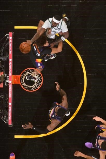 Bobby Portis of the Milwaukee Bucks shoots the ball during the game against the Phoenix Suns during Game Two of the 2021 NBA Finals on July 8, 2021...