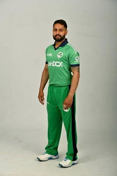Dublin , Ireland - 9 July 2021; Simi Singh during a Cricket Ireland portrait session at Malahide Cricket Club in Dublin.
