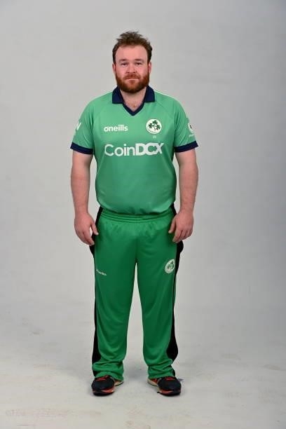 Dublin , Ireland - 9 July 2021; Paul Stirling during a Cricket Ireland portrait session at Malahide Cricket Club in Dublin.