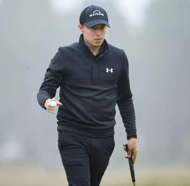 Matthew Fitzpatrick is pictured during day two of the abrdn Scottish Open at the Renaissance Club on July 09 in North Berwick, Scotland.