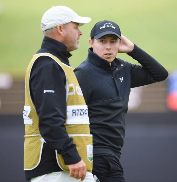 Matthew Fitzpatrick is pictured during day two of the abrdn Scottish Open at the Renaissance Club on July 09 in North Berwick, Scotland.
