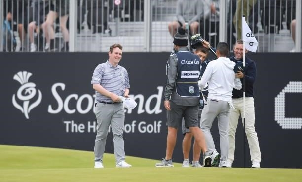 Robert MacIntyre is pictured during day two of the abrdn Scottish Open at the Renaissance Club on July 09 in North Berwick, Scotland.