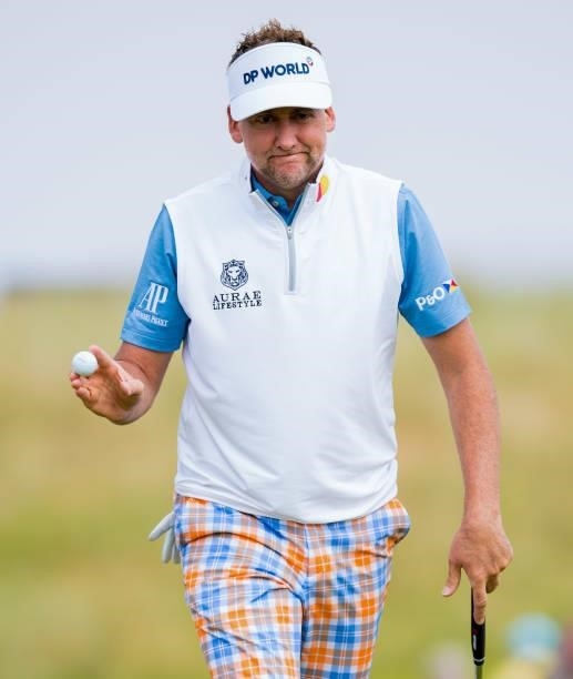 Ian Poulter is pictured during day two of the abrdn Scottish Open at the Renaissance Club on July 09 in North Berwick, Scotland.
