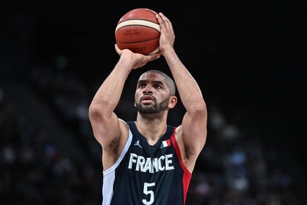 Nicolas BATUM of France during the preparation for Olympic Games basketball match between France and Spain at Hotel Accor Arena Bercy on July 10,...