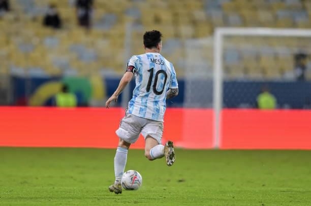 Player from Argentina during a match against Brazil at the Maracana stadium, for the Copa America 2021, this Saturday .