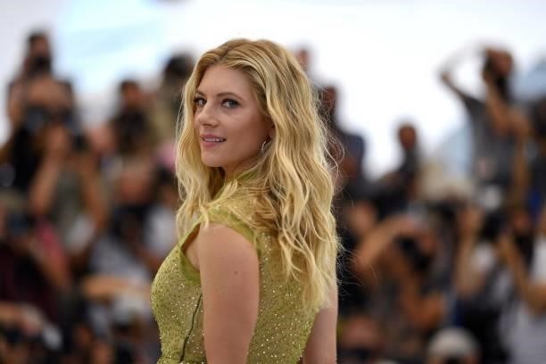Canadian actress Katheryn Winnick poses during a photocall for the film "Flag Day
