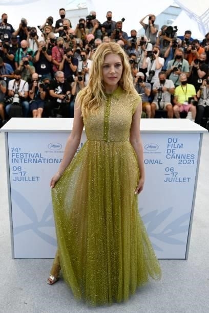 Canadian actress Katheryn Winnick poses during a photocall for the film "Flag Day