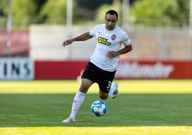 Ismaily of Shakhtar Donetsk controls the ball during the Pre-Season Friendly match between FC Schalke 04 and Shakhtar Donetsk at Waldstadion...