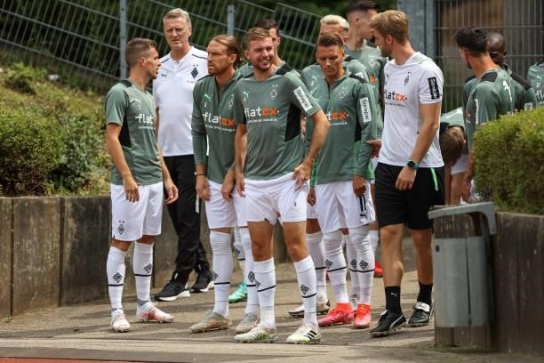Christoph Kramer of Borussia Moenchengladbach looks on during the Pre-Season Match between Borussia Moenchengladbach and Viktoria Koeln at...