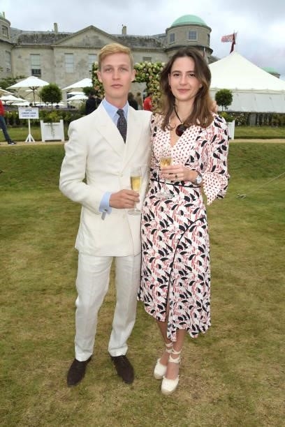 Lord William Gordon Lennox and Eleanor Lambert attend Cartier Style Et Luxe at the Goodwood Festival Of Speed at Goodwood Racecourse on July 11, 2021...