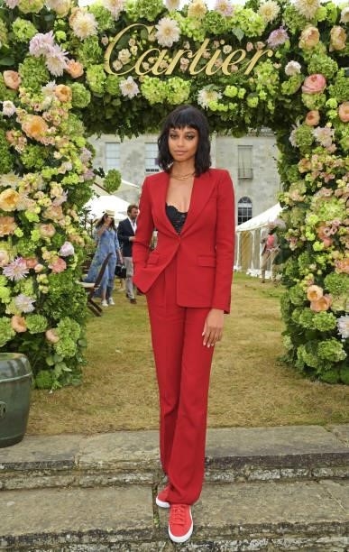 Ella Balinska attends Cartier Style Et Luxe at the Goodwood Festival Of Speed at Goodwood Racecourse on July 11, 2021 in Chichester, England.
