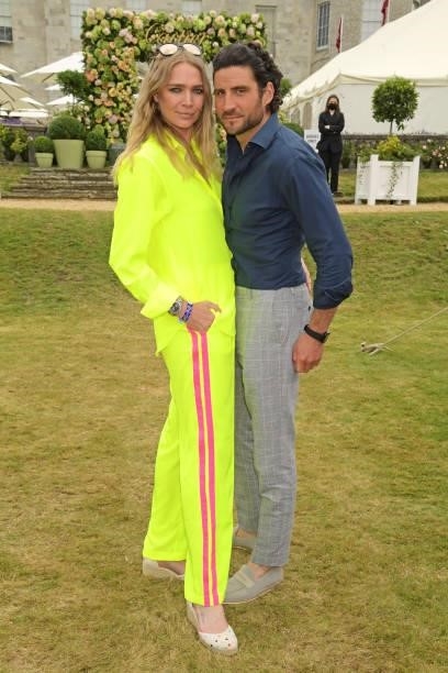 Jodie Kidd and Joseph Bates attend Cartier Style Et Luxe at the Goodwood Festival Of Speed at Goodwood Racecourse on July 11, 2021 in Chichester,...