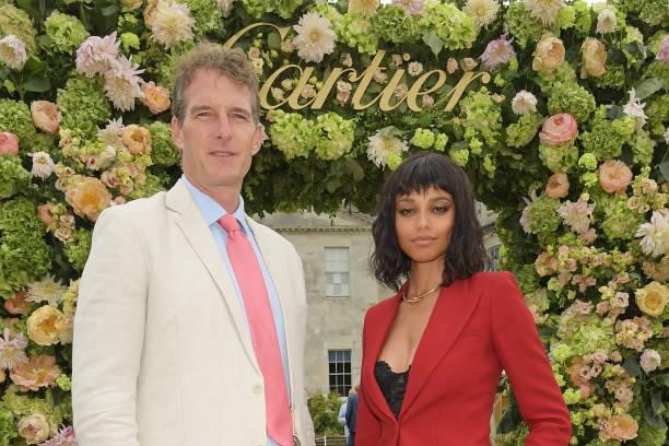 Dan Snow and Ella Balinska attend Cartier Style Et Luxe at the Goodwood Festival Of Speed at Goodwood Racecourse on July 11, 2021 in Chichester,...