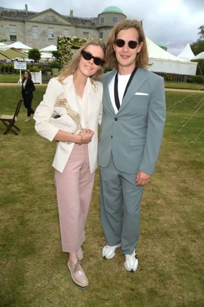 Eleonore Decaux and Earl of March attend Cartier Style Et Luxe at the Goodwood Festival Of Speed at Goodwood Racecourse on July 11, 2021 in...