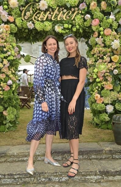 Of the British Fashion Council Caroline Rush and Lana Rush attend Cartier Style Et Luxe at the Goodwood Festival Of Speed at Goodwood Racecourse on...