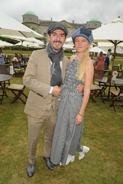 Dhani Harrison and Mereki Beach attend Cartier Style Et Luxe at the Goodwood Festival Of Speed at Goodwood Racecourse on July 11, 2021 in Chichester,...