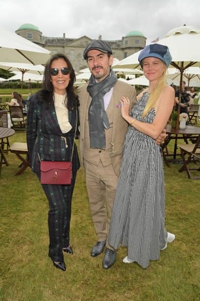 Olivia Harrison, Dhani Harrison and Mereki Beach attend Cartier Style Et Luxe at the Goodwood Festival Of Speed at Goodwood Racecourse on July 11,...