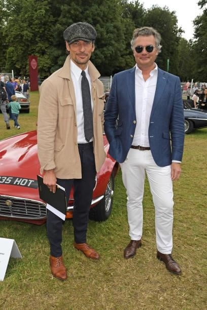 David Gandy and Managing Director of Cartier Ltd Laurent Feniou attend Cartier Style Et Luxe at the Goodwood Festival Of Speed at Goodwood Racecourse...