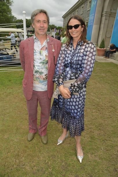 Marc Newson and CEO of the British Fashion Council Caroline Rush attend Cartier Style Et Luxe at the Goodwood Festival Of Speed at Goodwood...