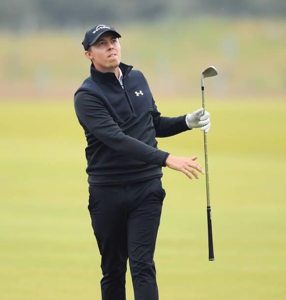 Matthew Fitzpatrick is pictured during day four of the abrdn Scottish Open at the Renaissance Club, on July 11 in North Berwick, Scotland.