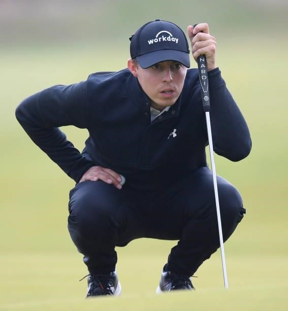 Matthew Fitzpatrick is pictured during day four of the abrdn Scottish Open at the Renaissance Club, on July 11 in North Berwick, Scotland.