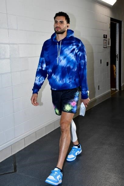 July 11: Abdel Nader of the Phoenix Suns arrives to the arena prior to the game against the Milwaukee Bucks during Game Three of the 2021 NBA Finals...