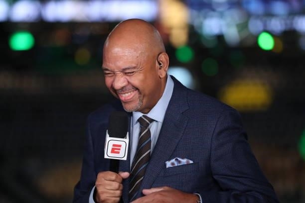 Analysts Michael Wilbon previews the game between the Milwaukee Bucks and the Phoenix Suns during Game Three of the 2021 NBA Finals on July 11, 2021...