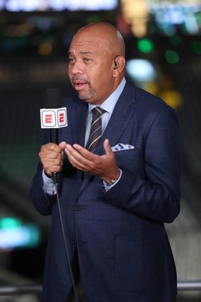 Analysts Michael Wilbon previews the game between the Milwaukee Bucks and the Phoenix Suns during Game Three of the 2021 NBA Finals on July 11, 2021...