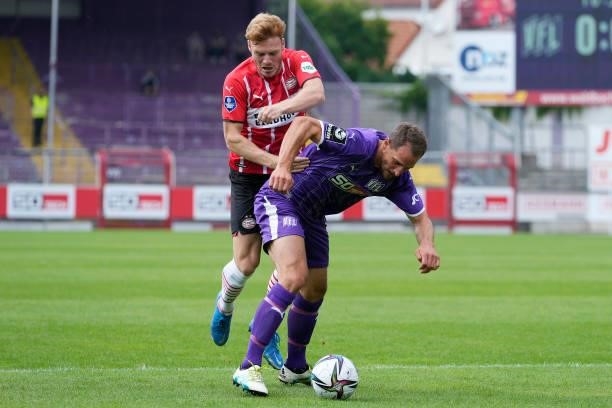 Yorbe Vertessen of PSV during the Club Friendly match between VFL Osnabruck v PSV at the Bremer Brucke on July 10, 2021 in Osnabruck Germany
