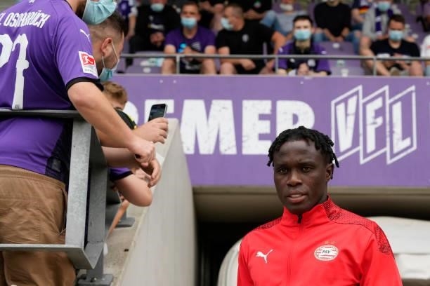 Bruma of PSV during the Club Friendly match between VFL Osnabruck v PSV at the Bremer Brucke on July 10, 2021 in Osnabruck Germany