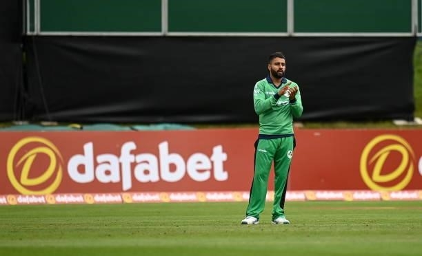 Dublin , Ireland - 13 July 2021; Simi Singh of Ireland during the 2nd Dafanews Cup Series One Day International match between Ireland and South...