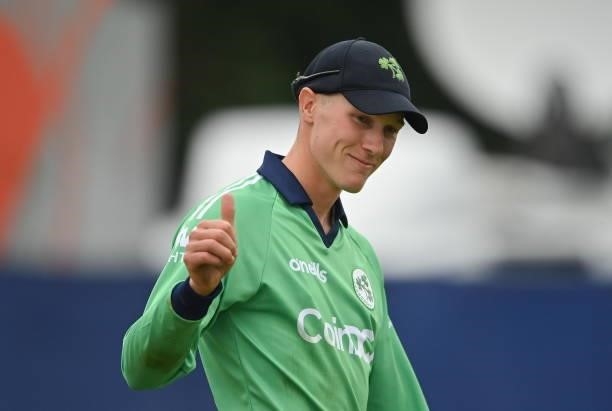 Dublin , Ireland - 13 July 2021; Harry Tector of Ireland during the 2nd Dafanews Cup Series One Day International match between Ireland and South...