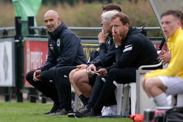 Coach Thomas Letsch of Vitesse during the Club Friendly match between Vitesse v OFI Kreta at the Voetbalvereniging RKSV Driel on July 13, 2021 in...