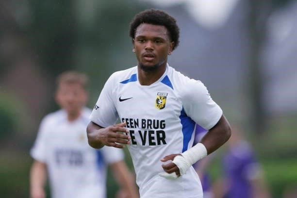 Lois Openda of Vitesse during the Club Friendly match between Vitesse v OFI Kreta at the Voetbalvereniging RKSV Driel on July 13, 2021 in Driel...
