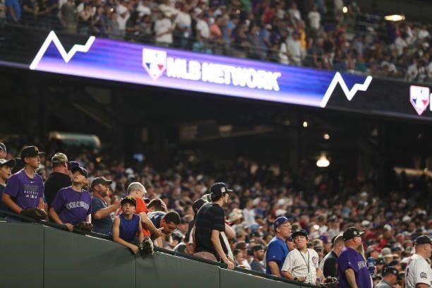 Fans are seen during the 91st MLB All-Star Game presented by Mastercard at Coors Field on Tuesday, July 13, 2021 in Denver, Colorado.