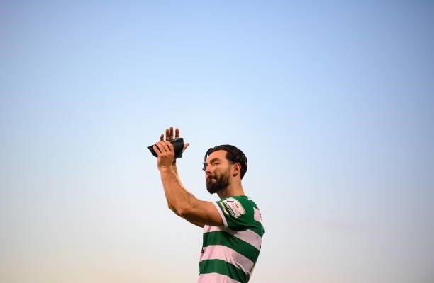 Dublin , Ireland - 13 July 2021; Richie Towell of Shamrock Rovers following the UEFA Champions League first qualifying round second leg match between...