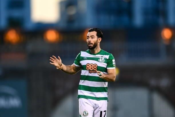 Dublin , Ireland - 13 July 2021; Richie Towell of Shamrock Rovers during the UEFA Champions League first qualifying round second leg match between...
